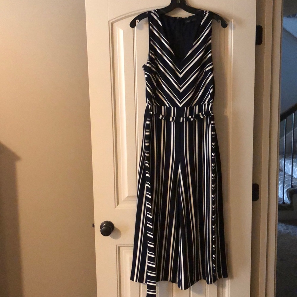 Banana Republic Navy Capri Romper